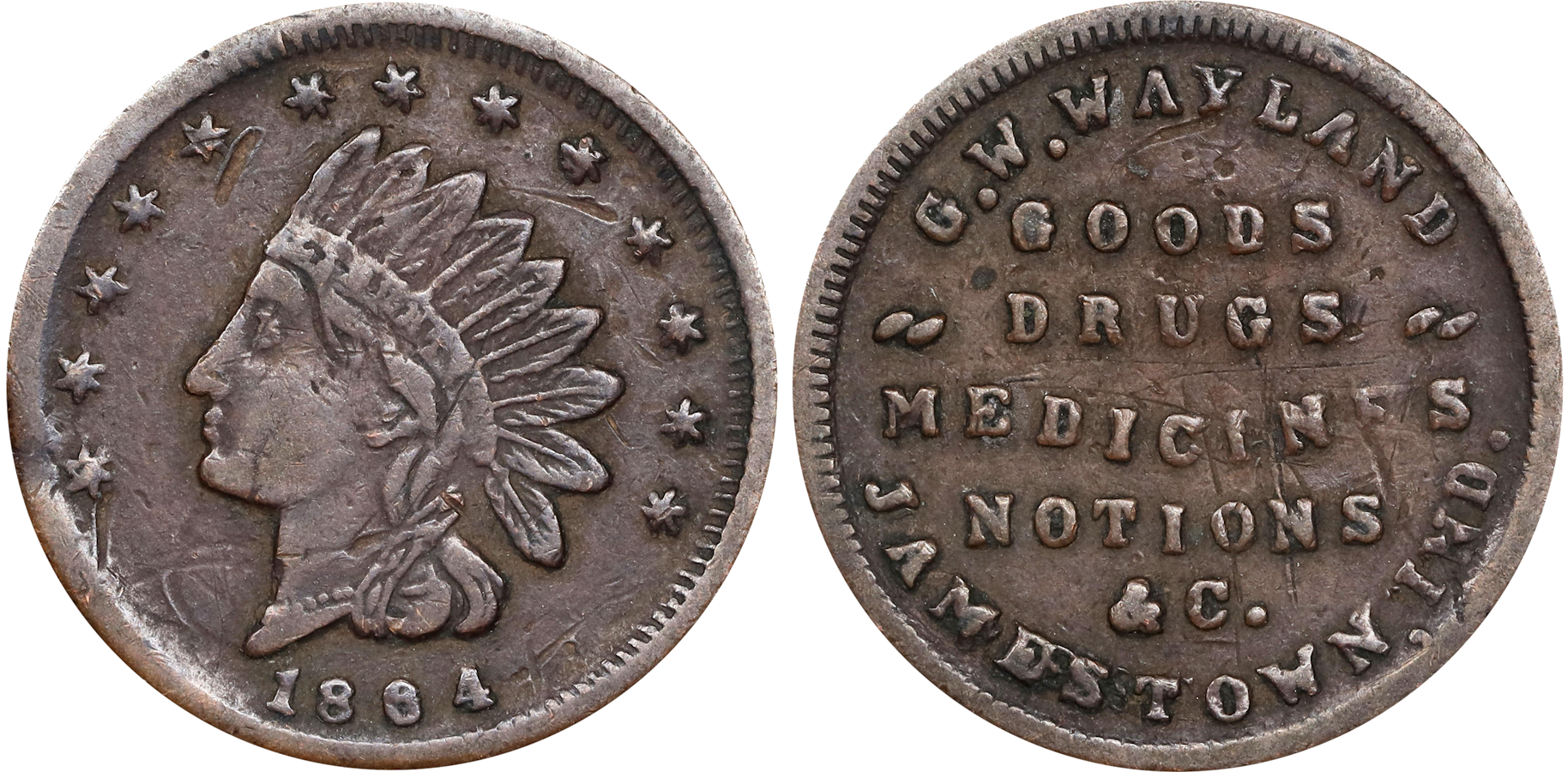 A collection of rare coins from Indiana